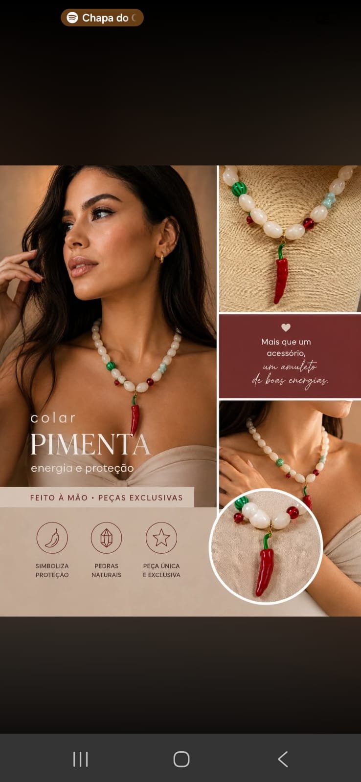 Colar Pimenta