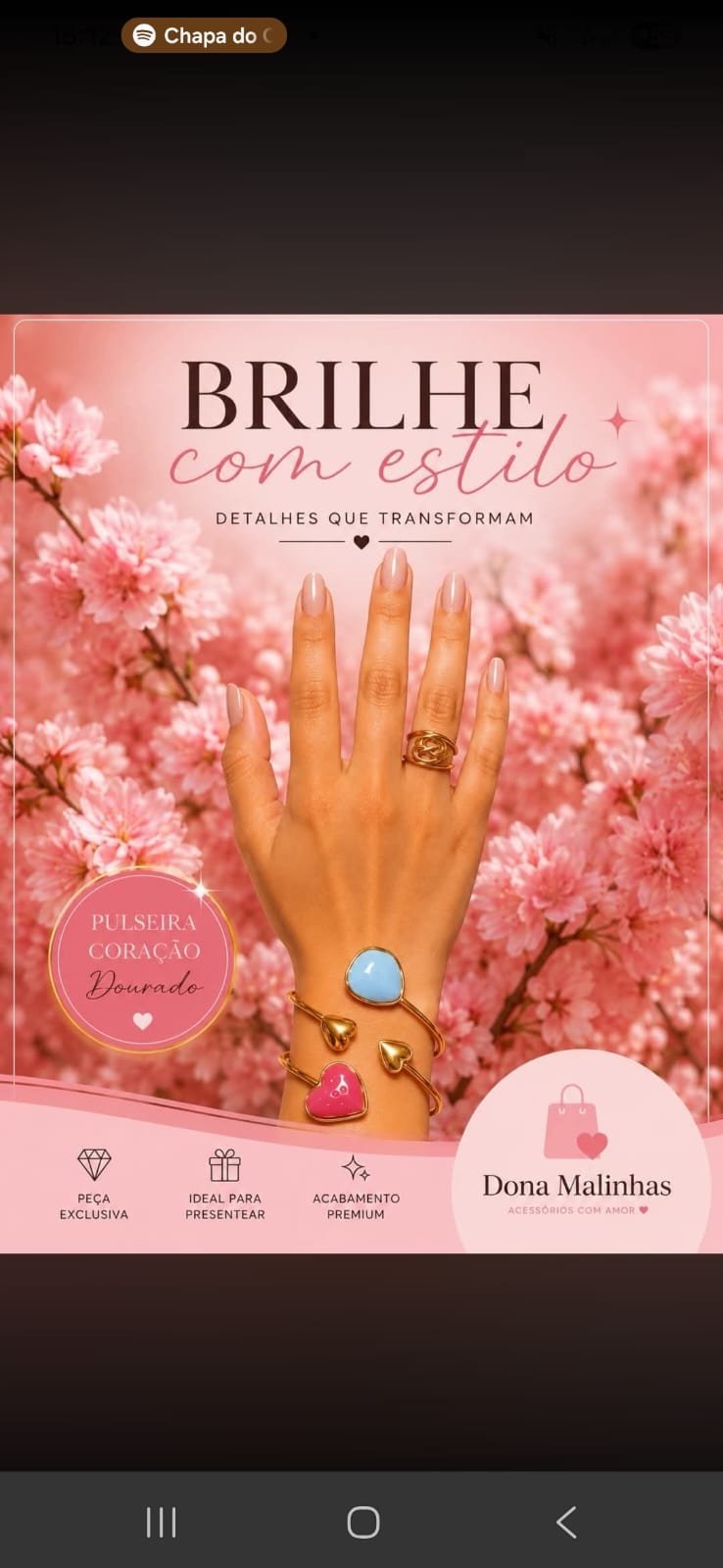 Pulseira Coração